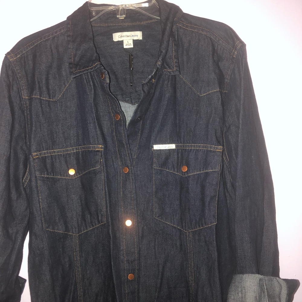 Calvin Klein Jeans women’s long sleeve denim dress